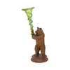 Bear Holding Glass Vase