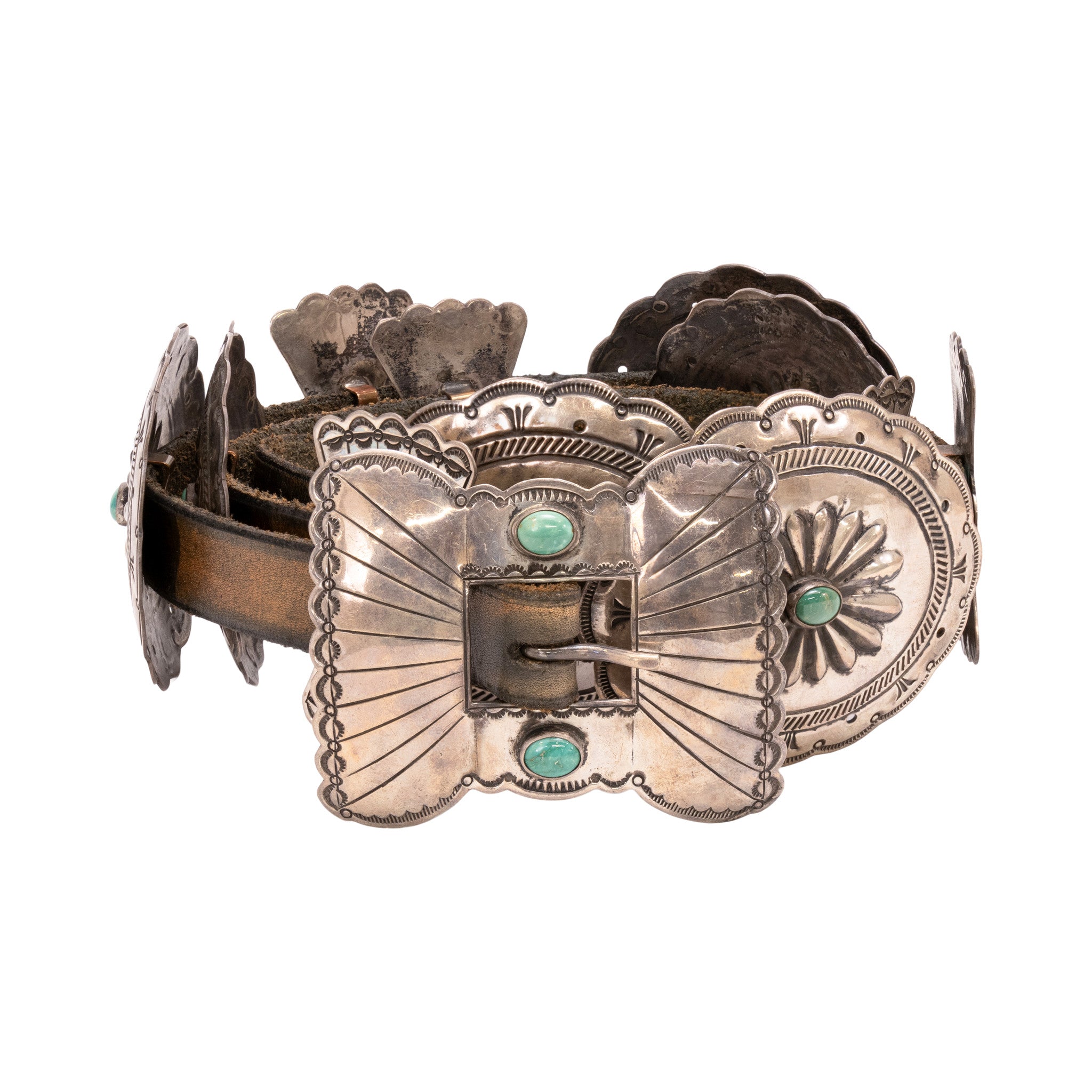 Navajo Turquoise Concho Belt