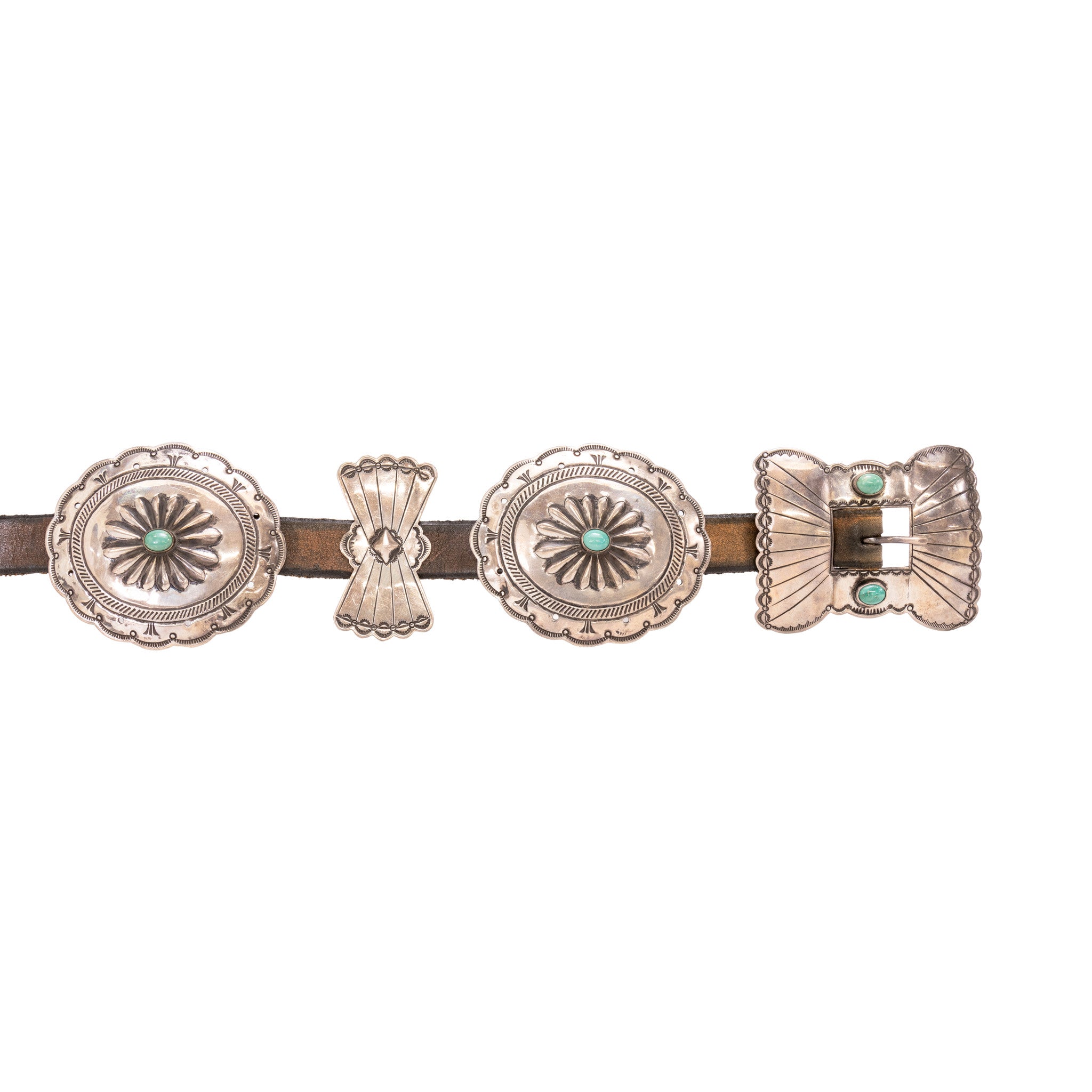 Navajo Turquoise Concho Belt