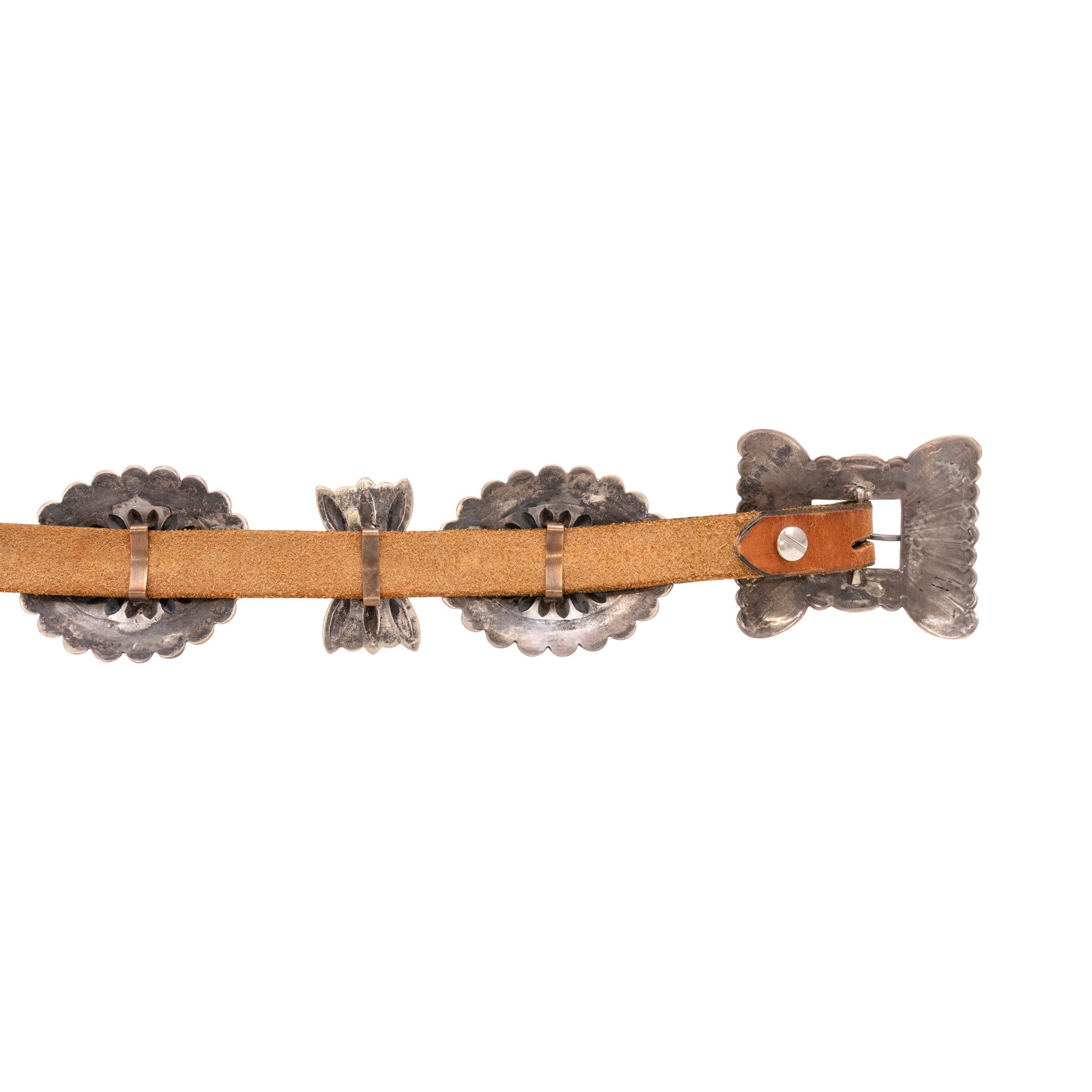 Turquoise and Sterling Concho Belt