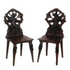 Two Black Forest Carved Bear Chairs, Furnishings, Black Forest, Chair