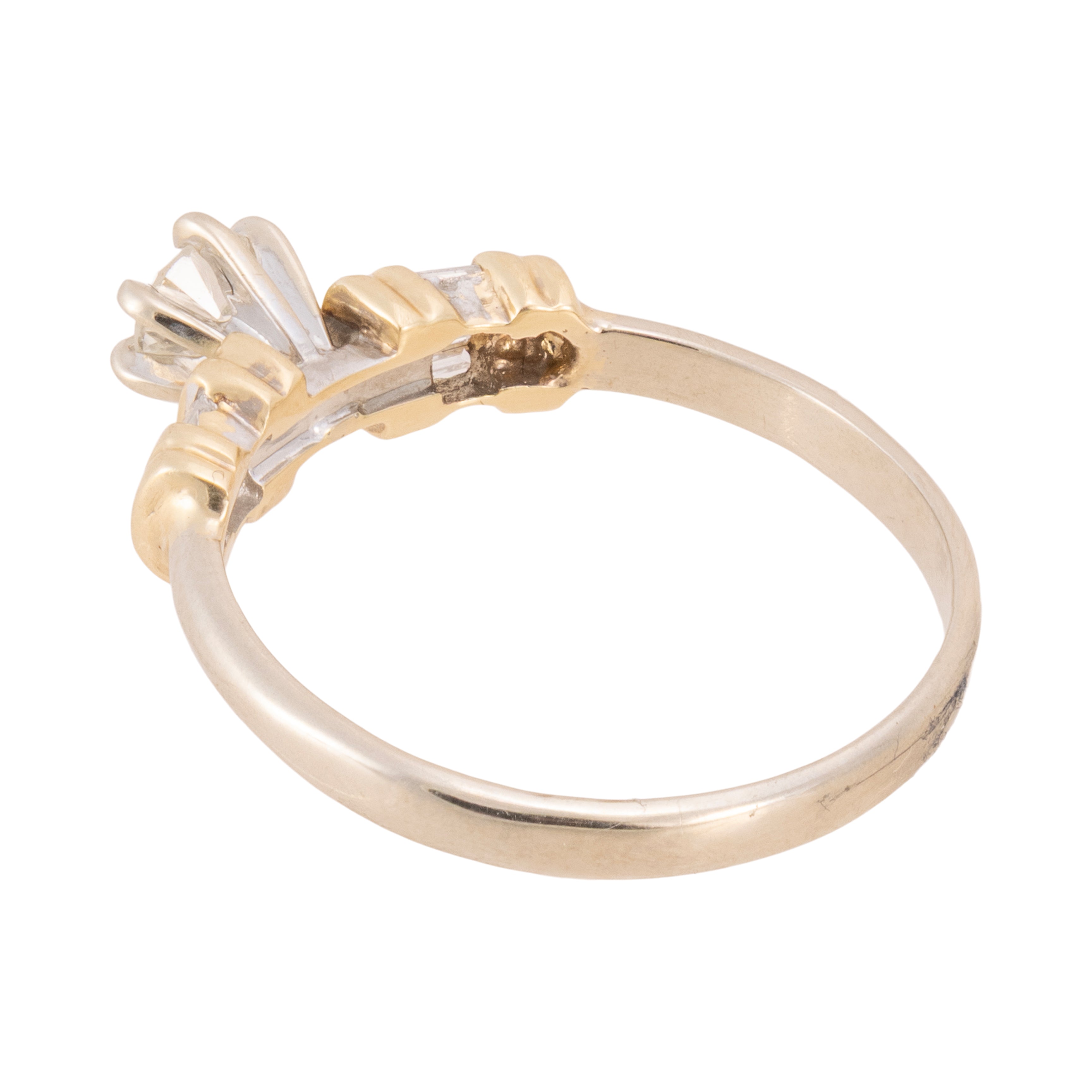 Two Tone Gold Diamond Ring