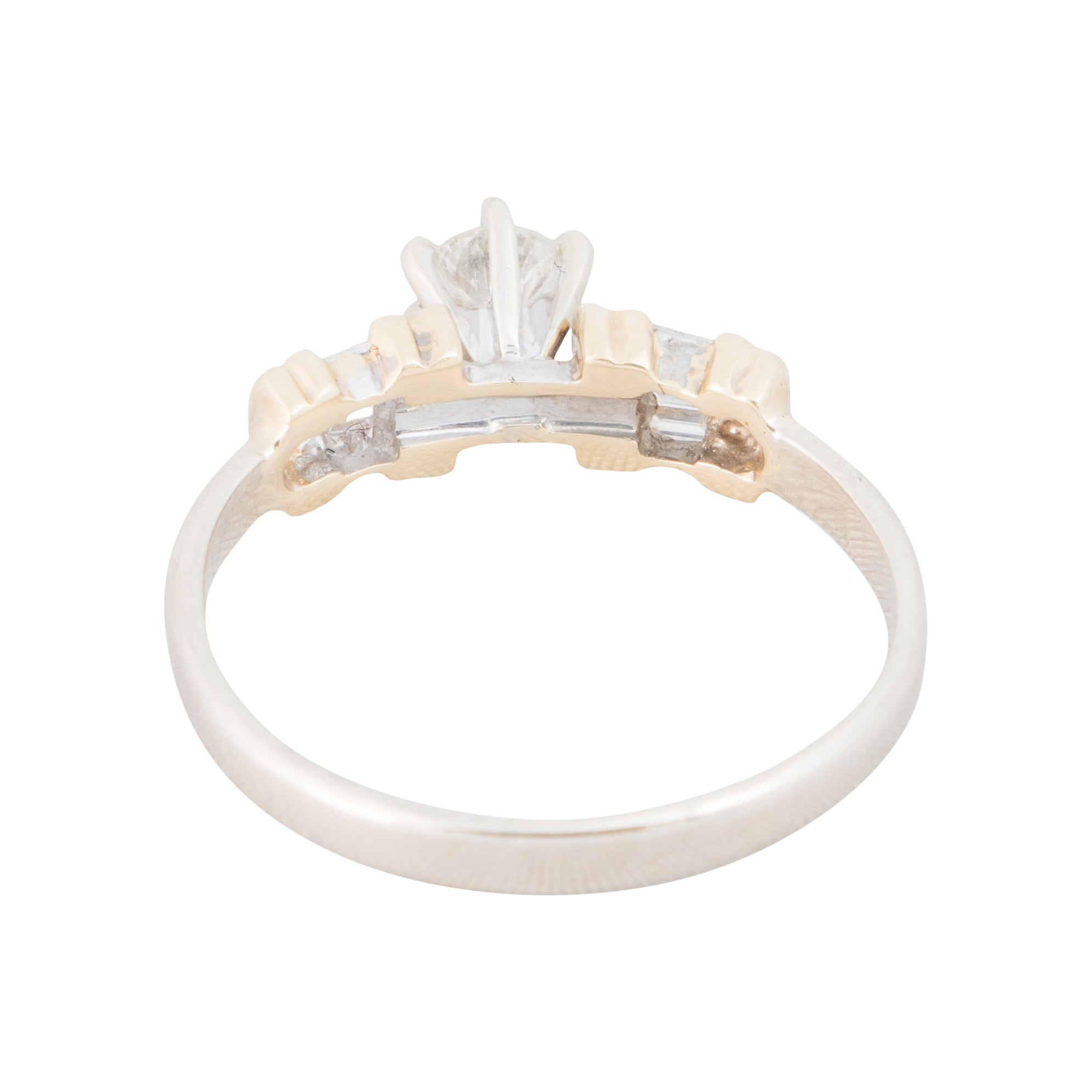 Two Tone Gold Diamond Ring