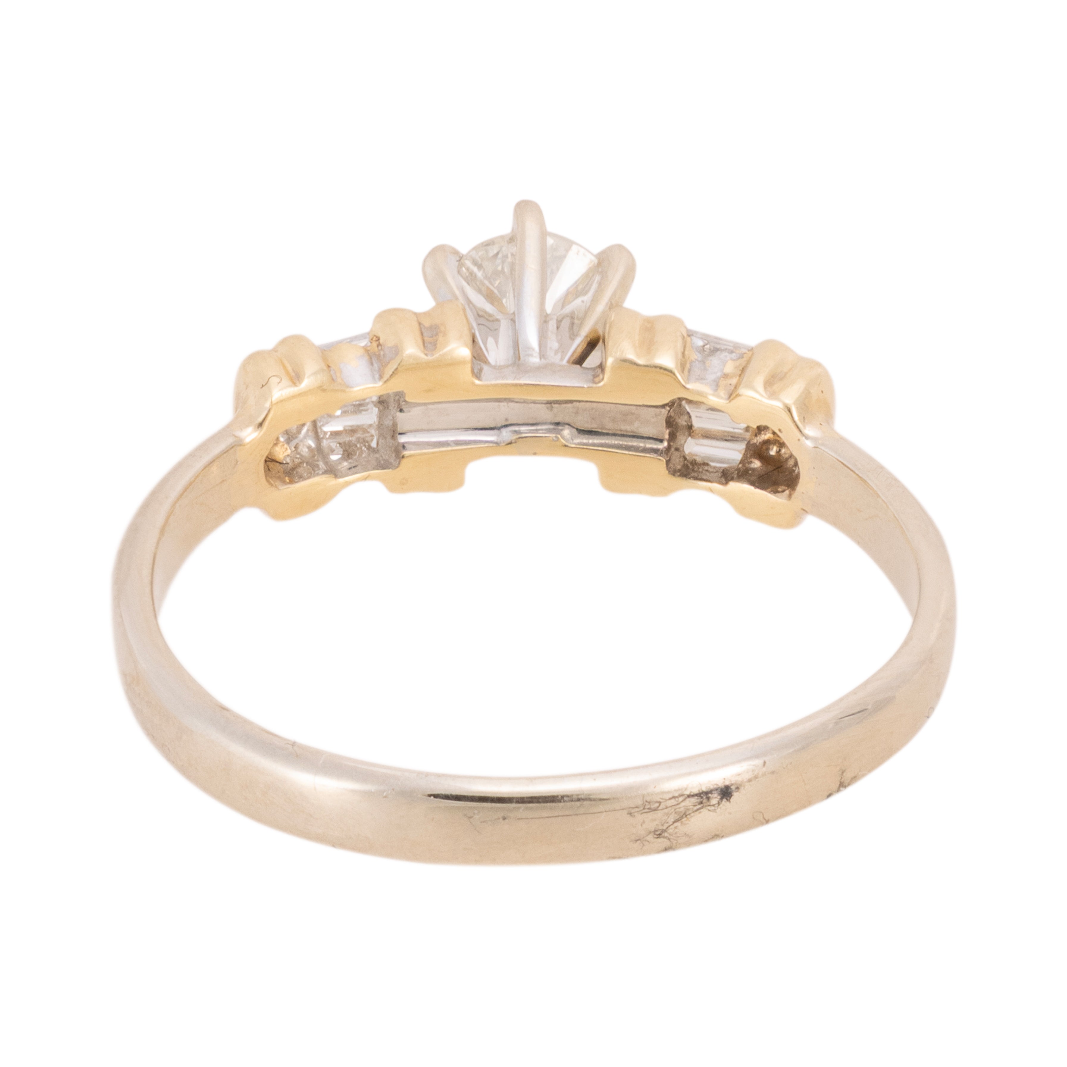 Two Tone Gold Diamond Ring