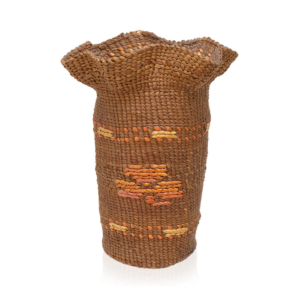Tlingit Basket, Native, Basketry, Vertical