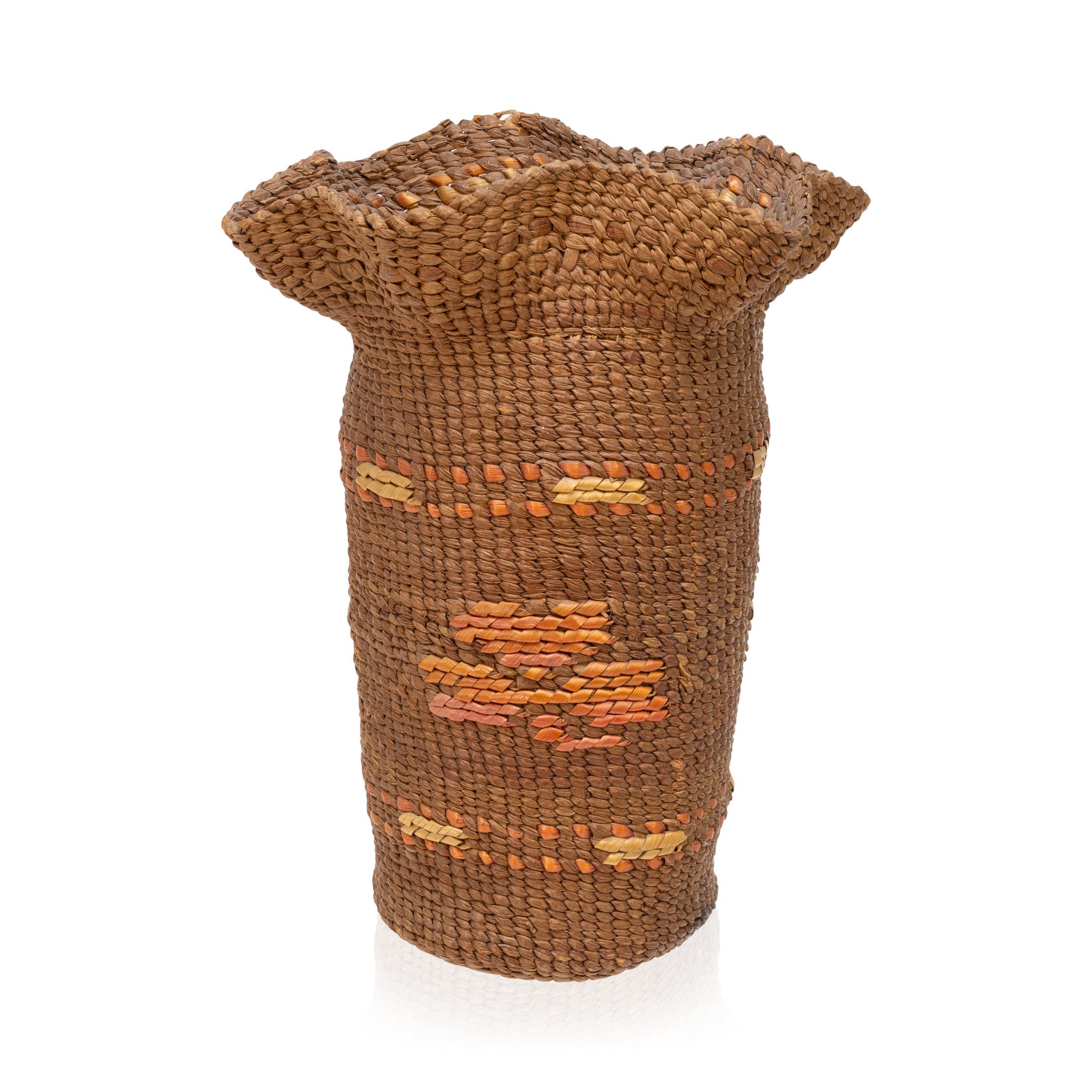 Tlingit Basket, Native, Basketry, Vertical