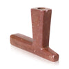 Sioux Catlinite T Pipe, Native, Pipe, Catlinite