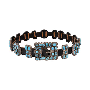 Navajo Turquoise Concho Belt, Jewelry, Belt, Native