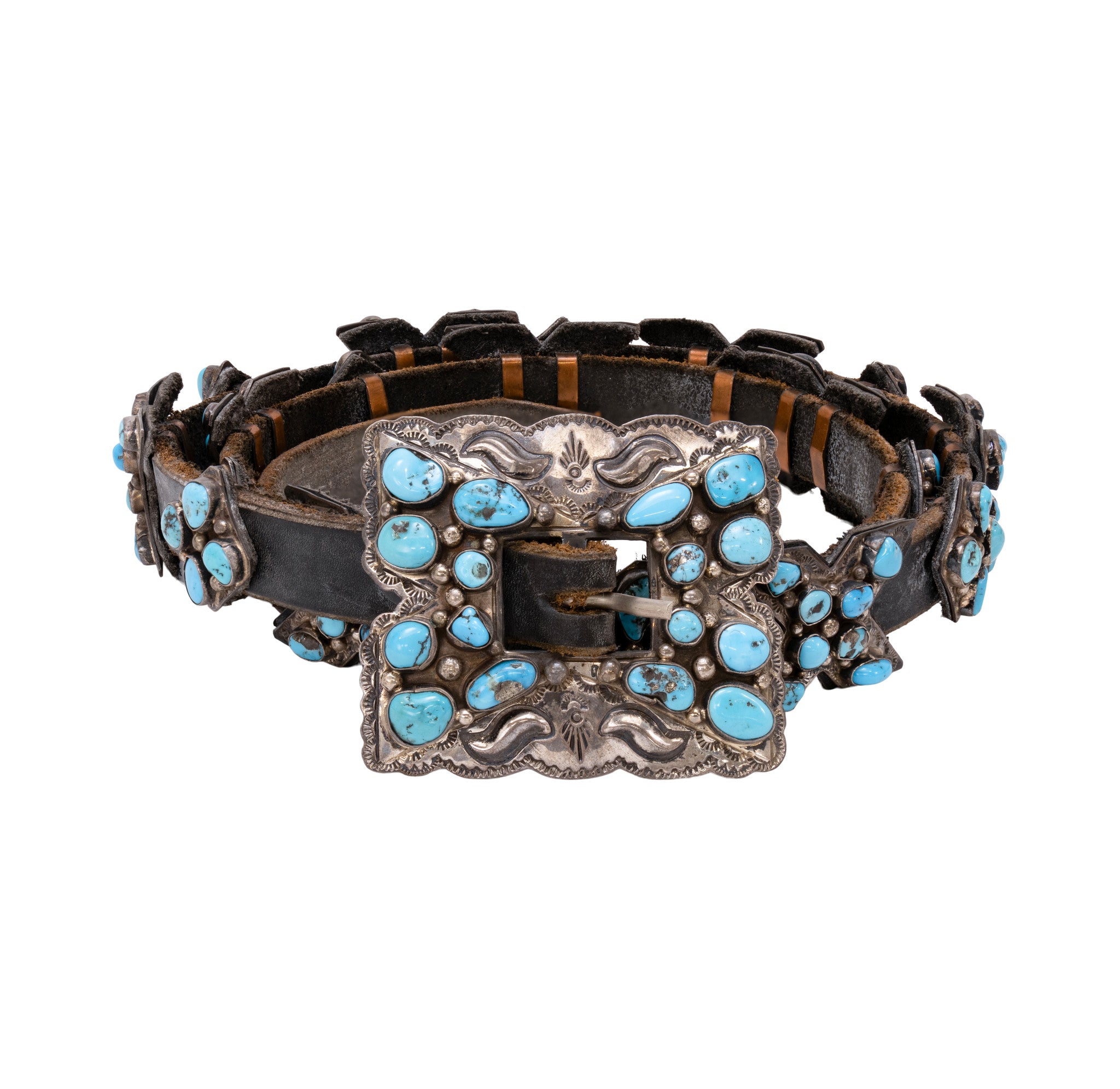 Navajo Turquoise Concho Belt