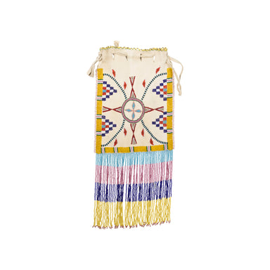 Apache Beaded Pouch, Native, Bag, Pouch