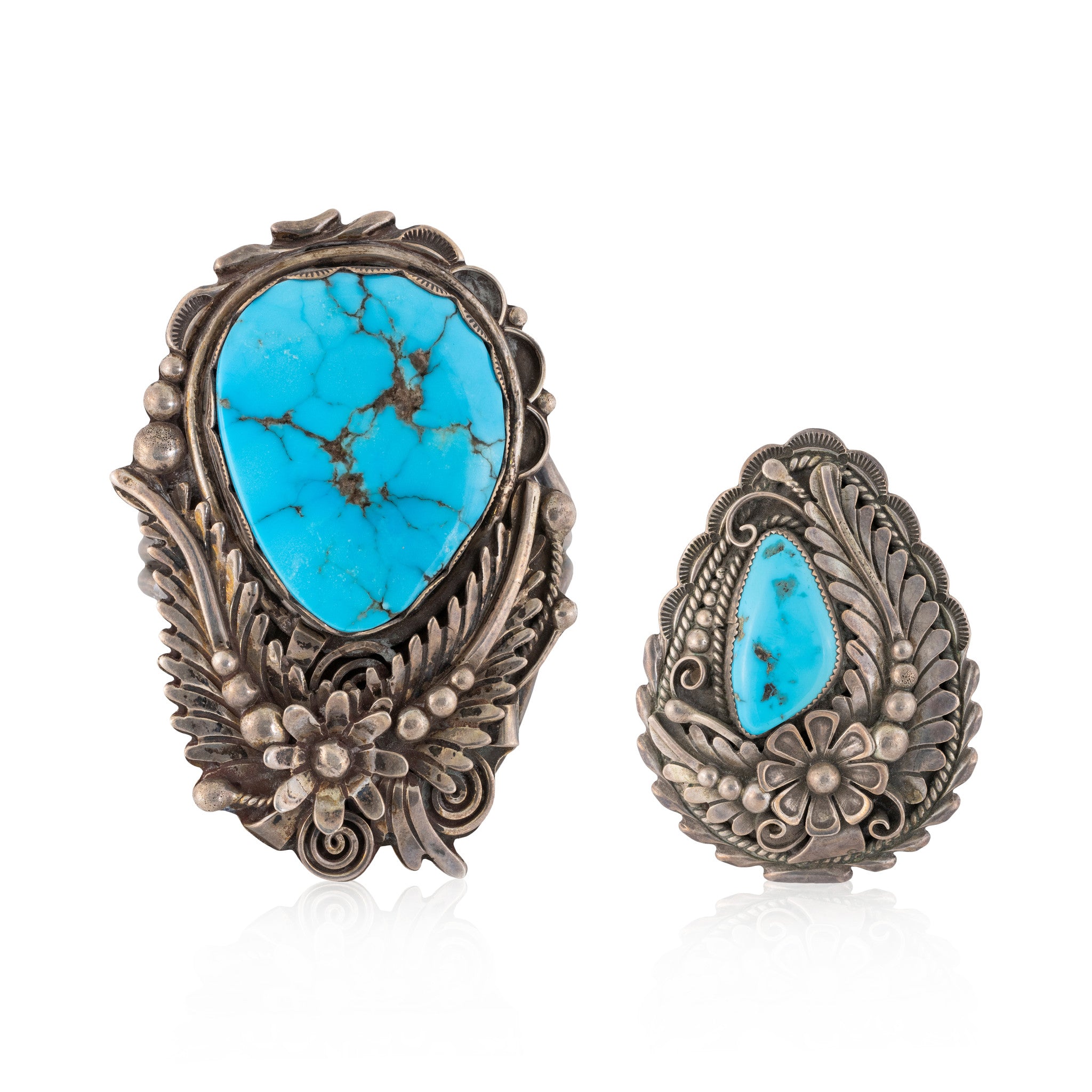 Navajo Turquoise Bracelet and Pendant Set, Jewelry, Bracelet, Native