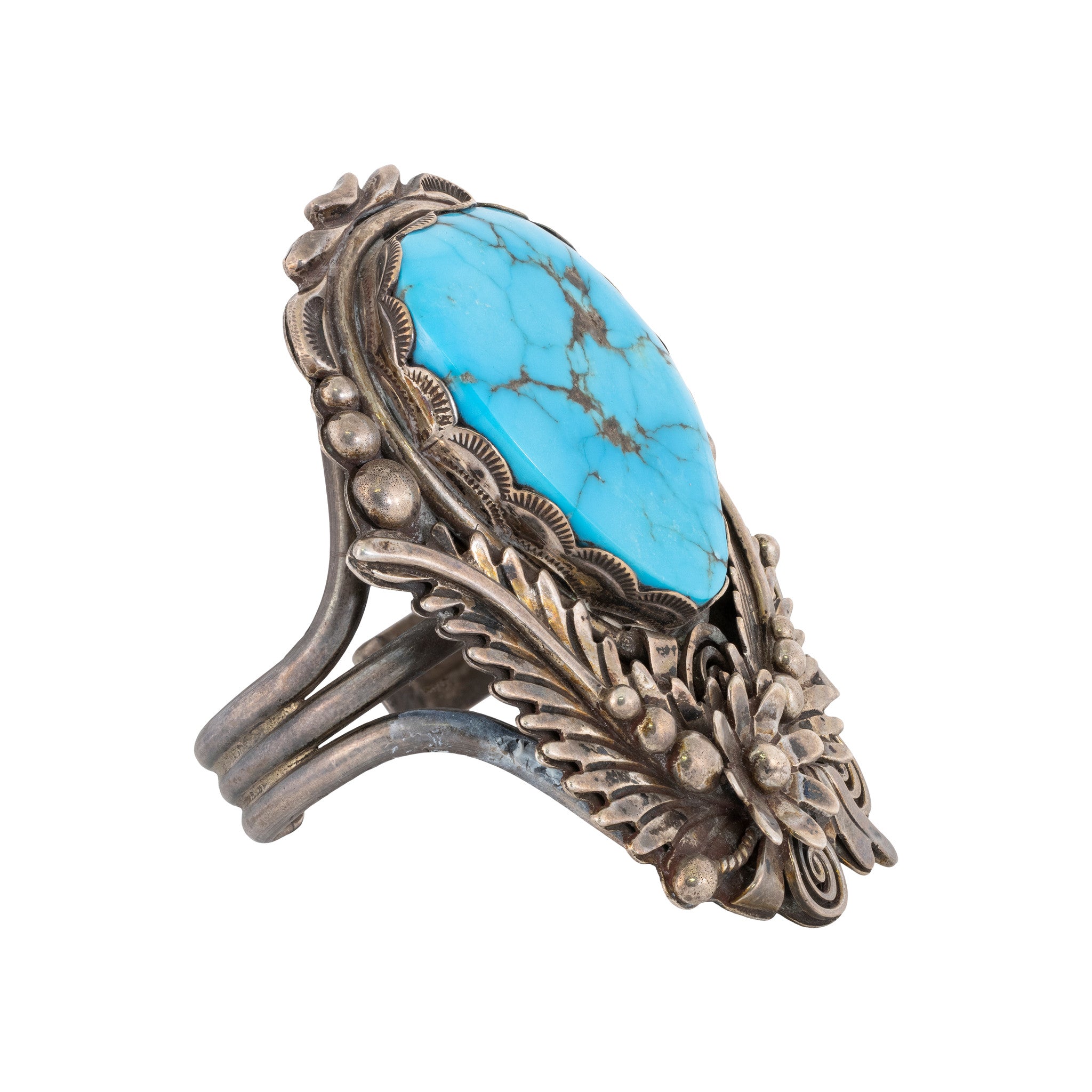 Navajo Turquoise Bracelet and Pendant Set