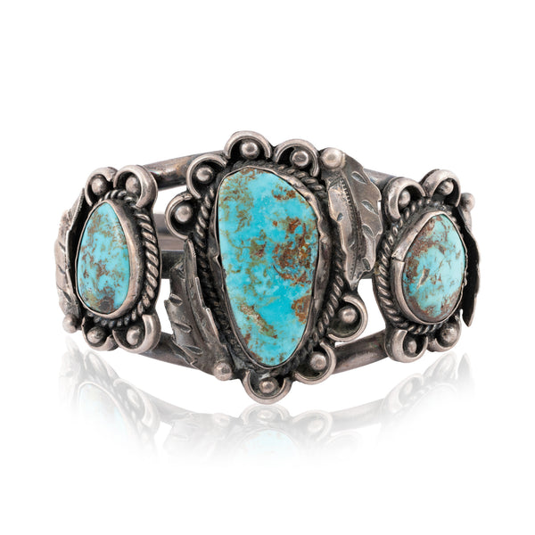 Cerrillos Turquoise Bracelet, Jewelry, Bracelet, Native