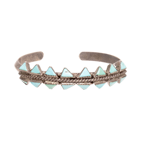 Triangular Turquoise Bracelet, Jewelry, Bracelet, Native