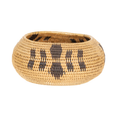 Pomo Miniature Basket, Native, Basketry, Vertical