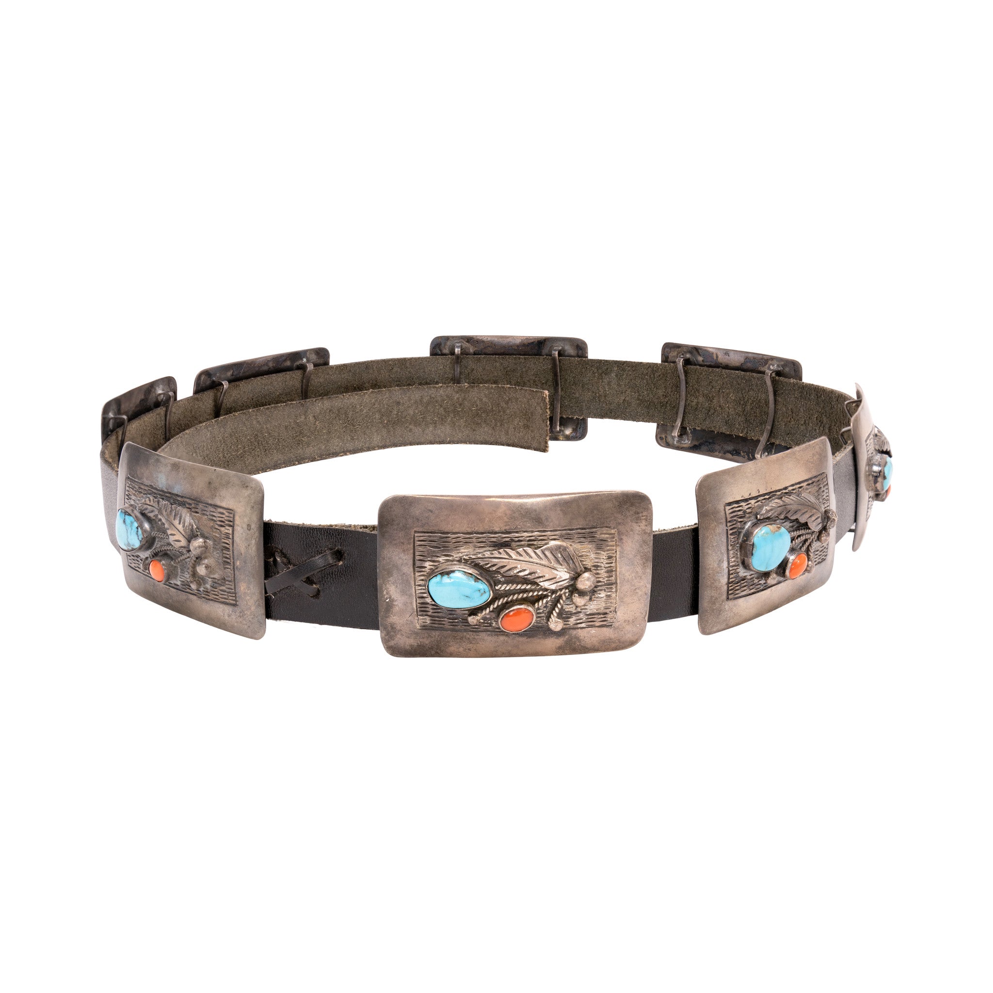 Navajo Stamped Concho Belt, Jewelry, Belt, Native