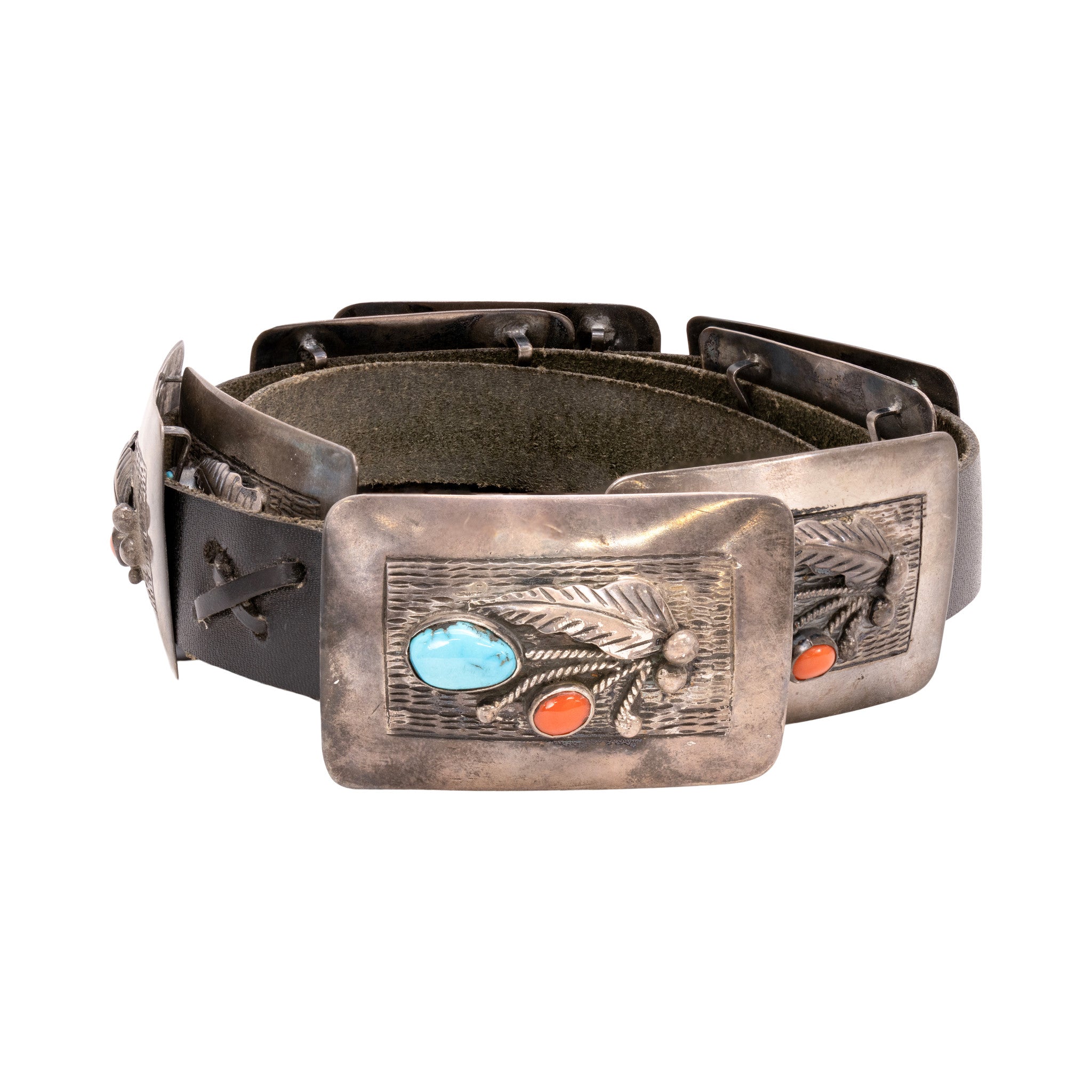 Navajo Stamped Concho Belt