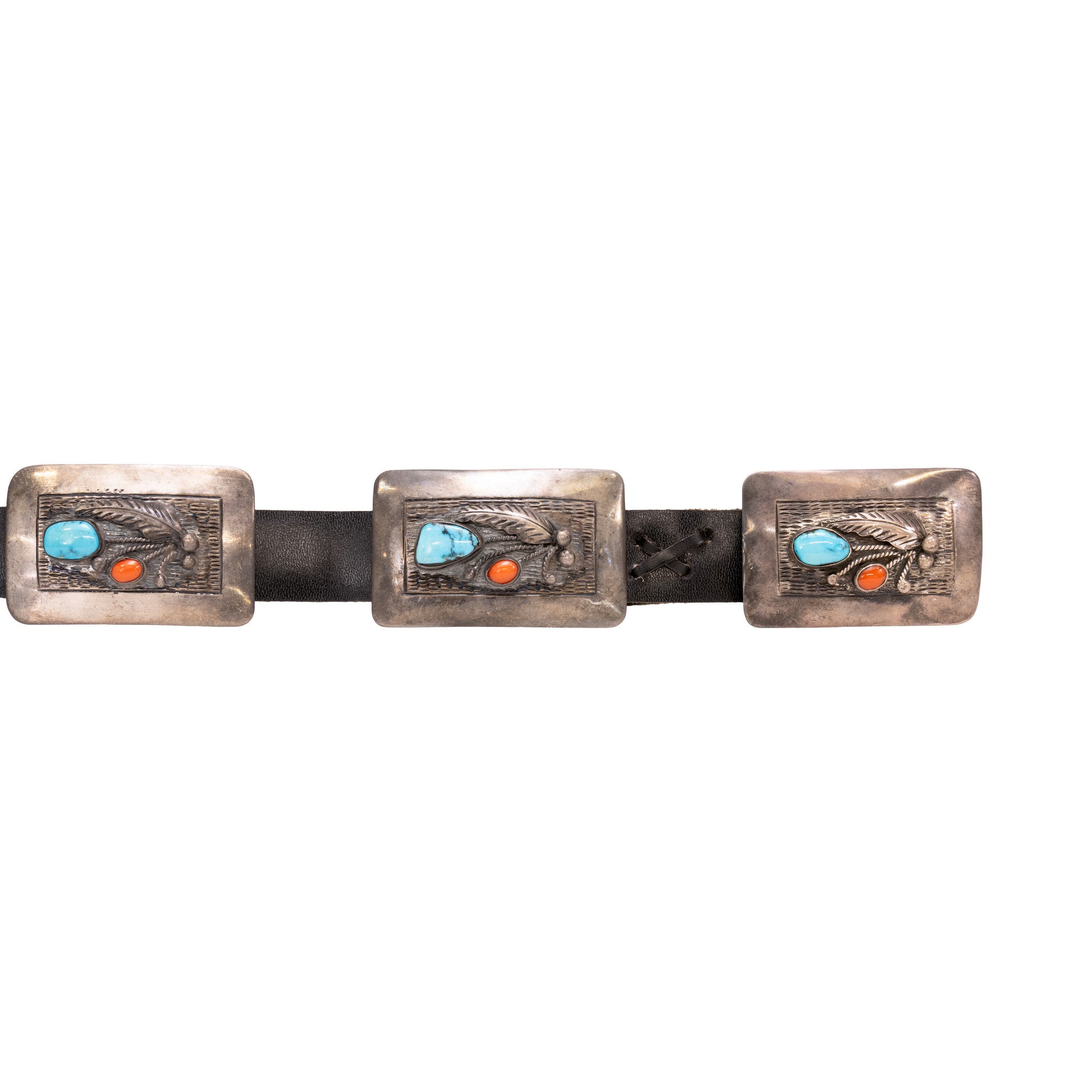 Navajo Stamped Concho Belt