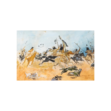 Comanche's Demand Tribute by Charles Krempp, Fine Art, Painting, Native American