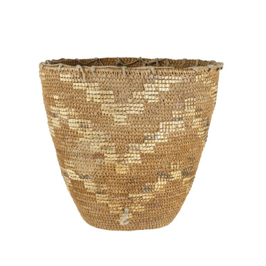 Klickitat Basket with Blue Accents, Native, Basketry, Vertical