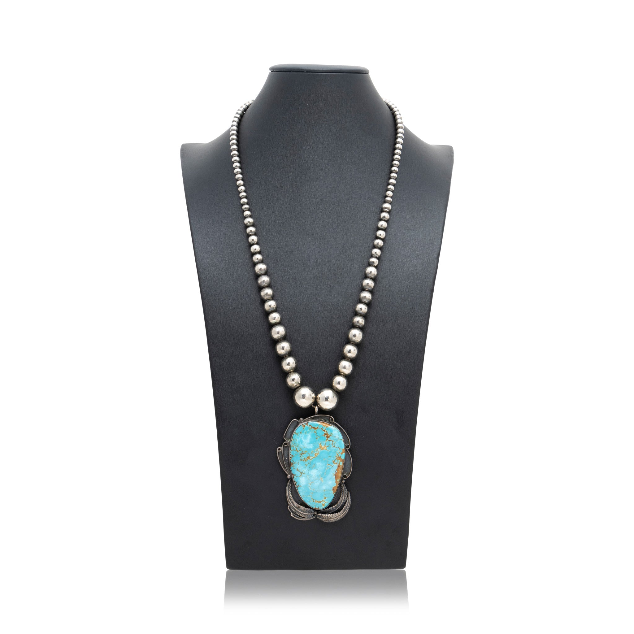 Native Turquoise and Sterling Necklace