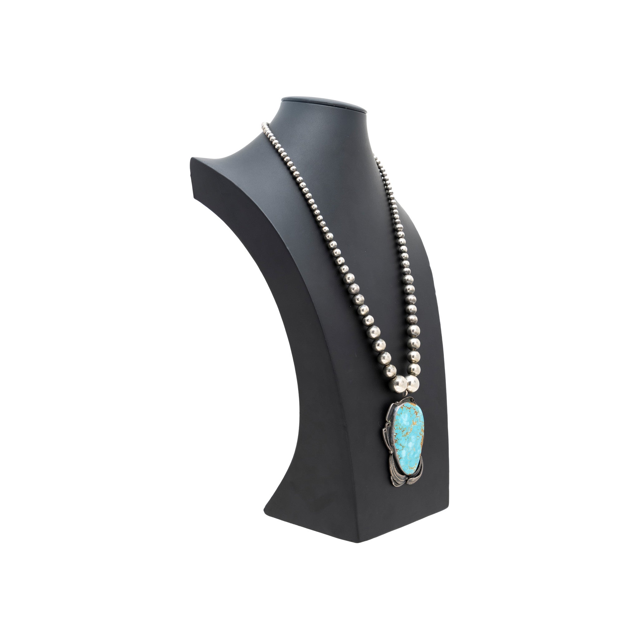 Native Turquoise and Sterling Necklace