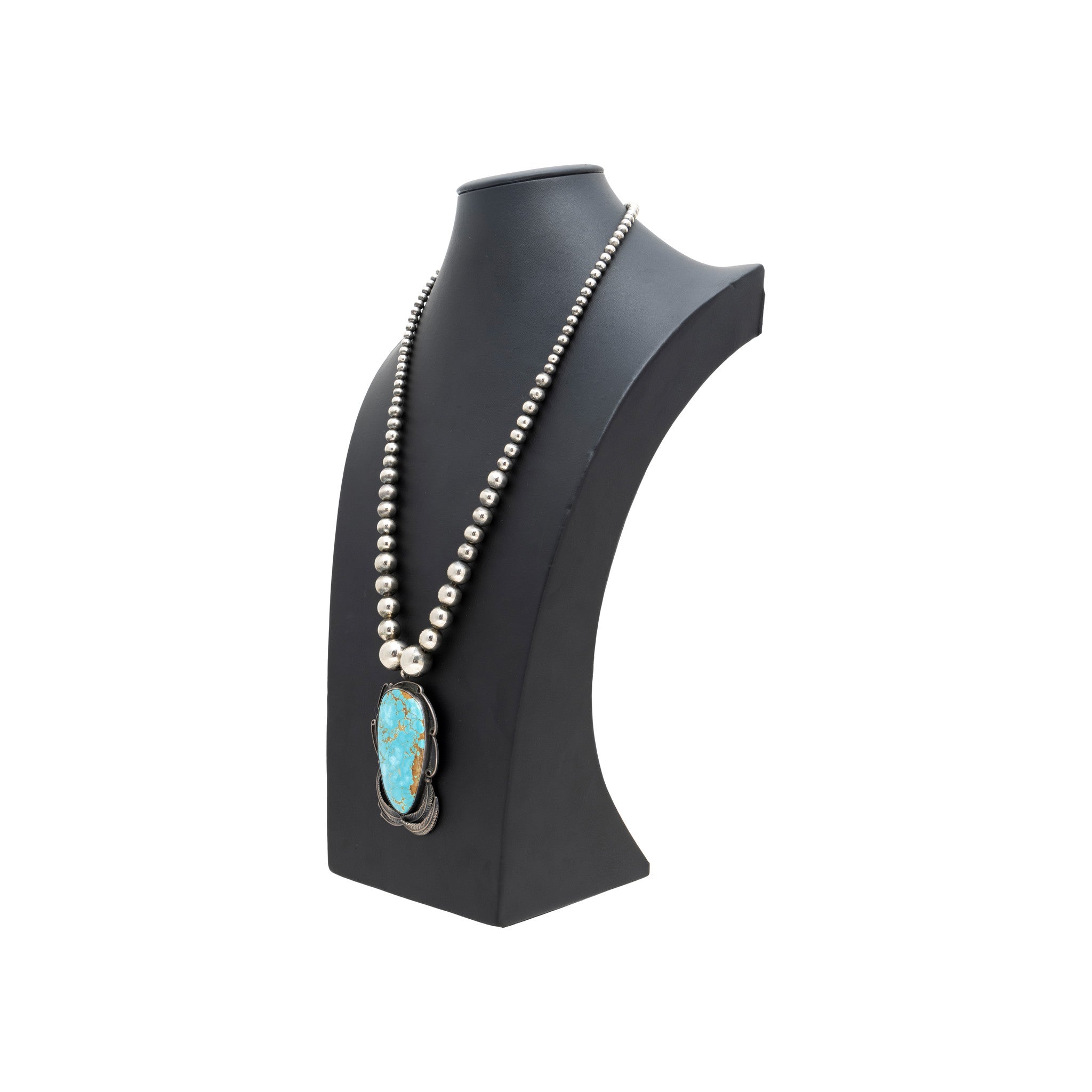 Native Turquoise and Sterling Necklace