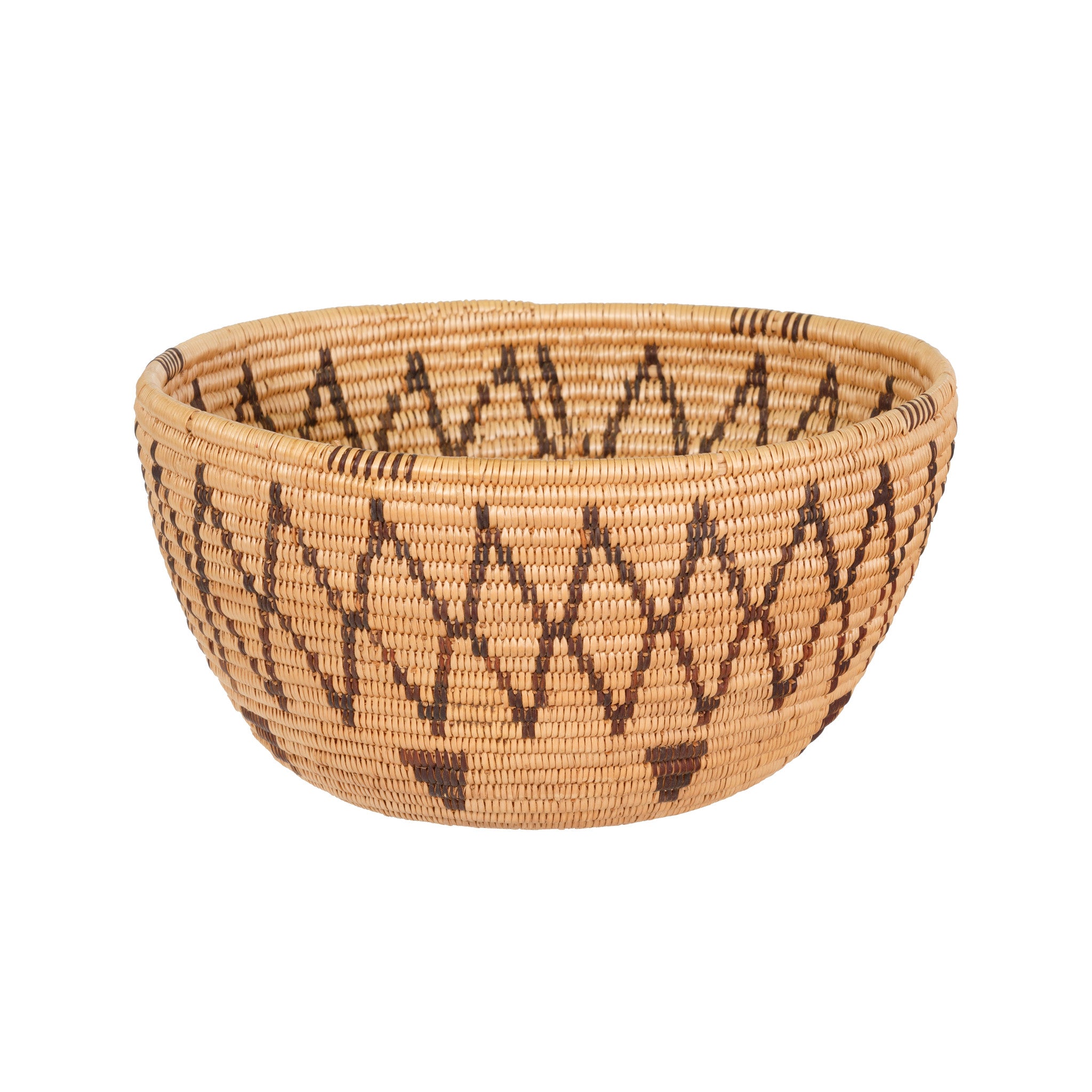 Panamint Basketry Bowl, Native, Basketry, Vertical