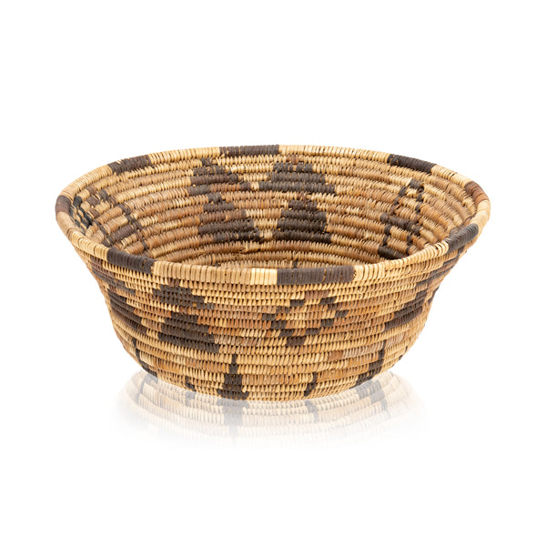 Pomo Polychrome Basket, Native, Basketry, Vertical
