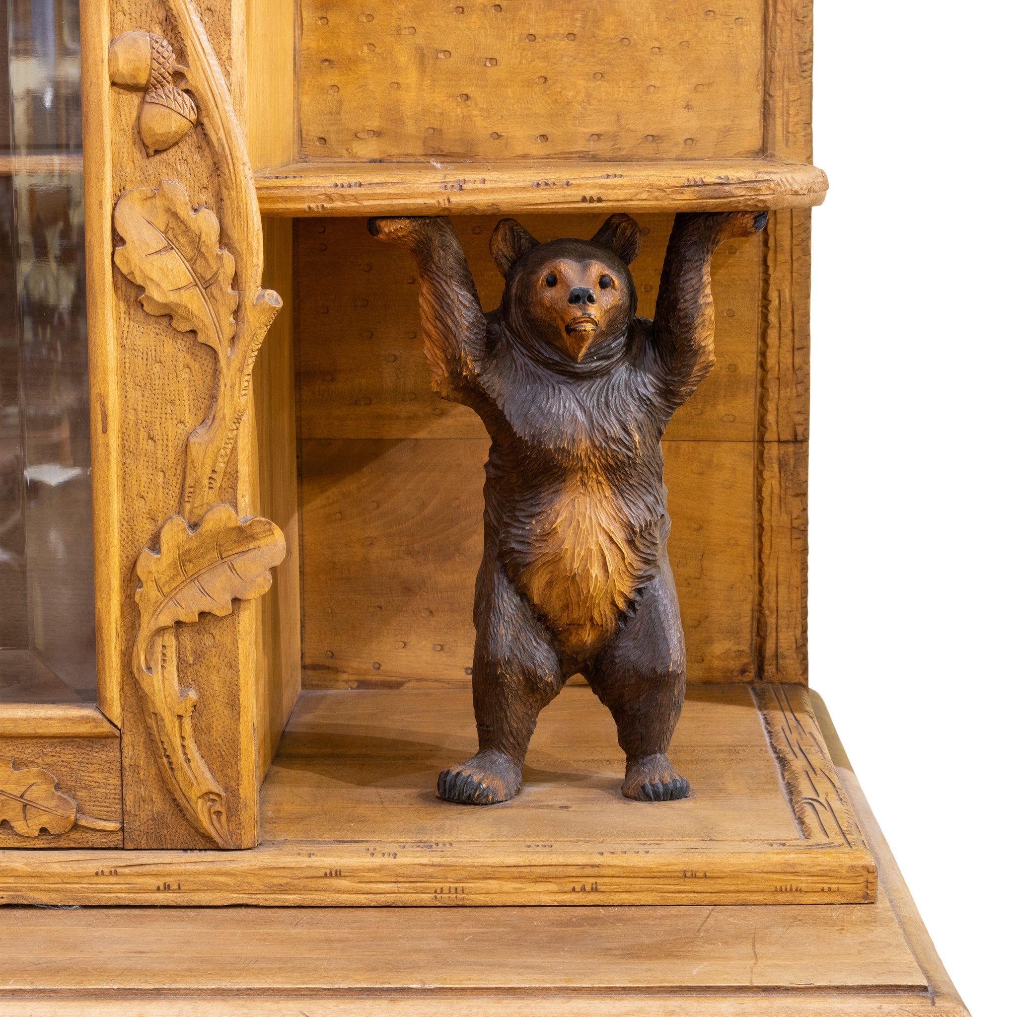 Black Forest Carved China Cabinet