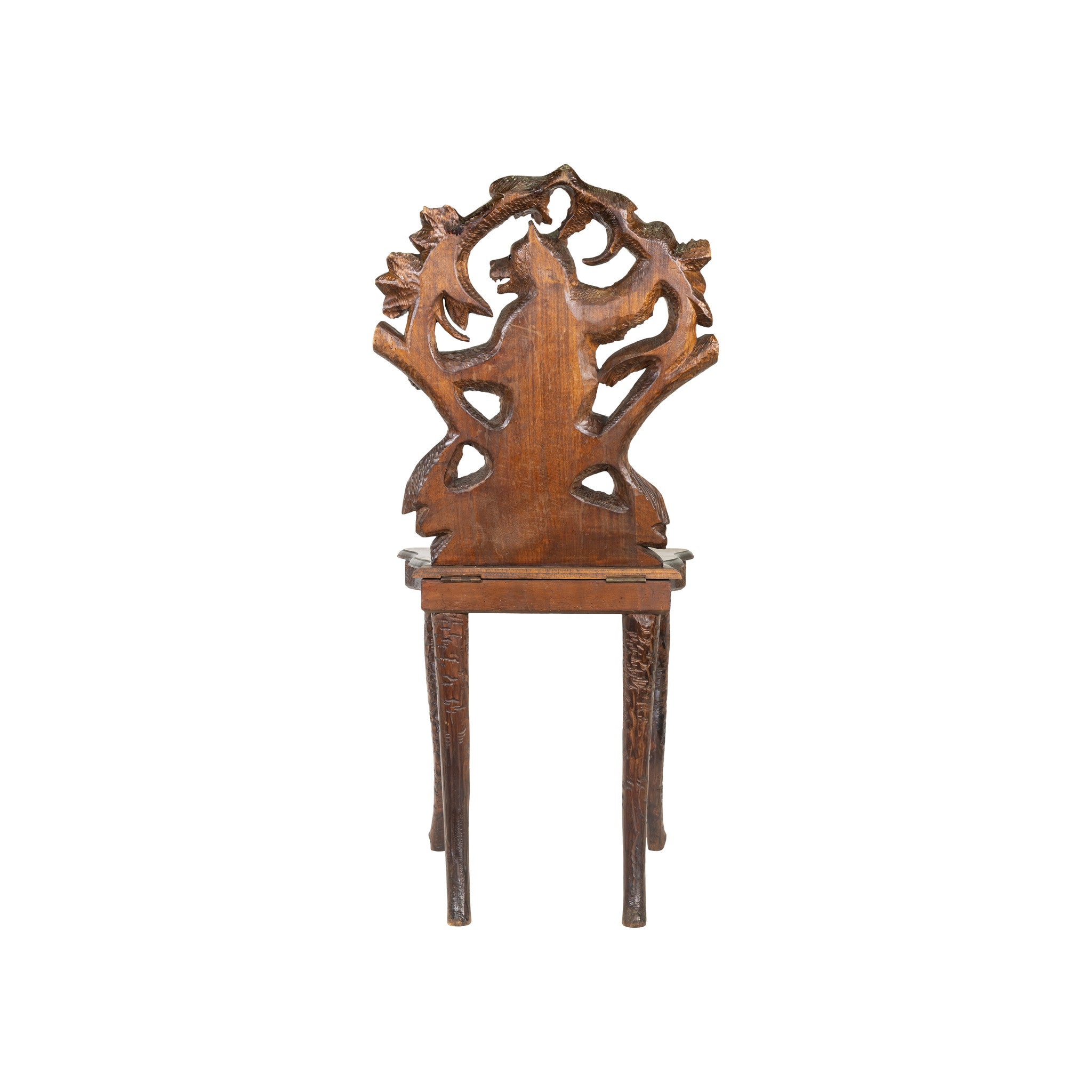 Black Forest Carved Bear Chair