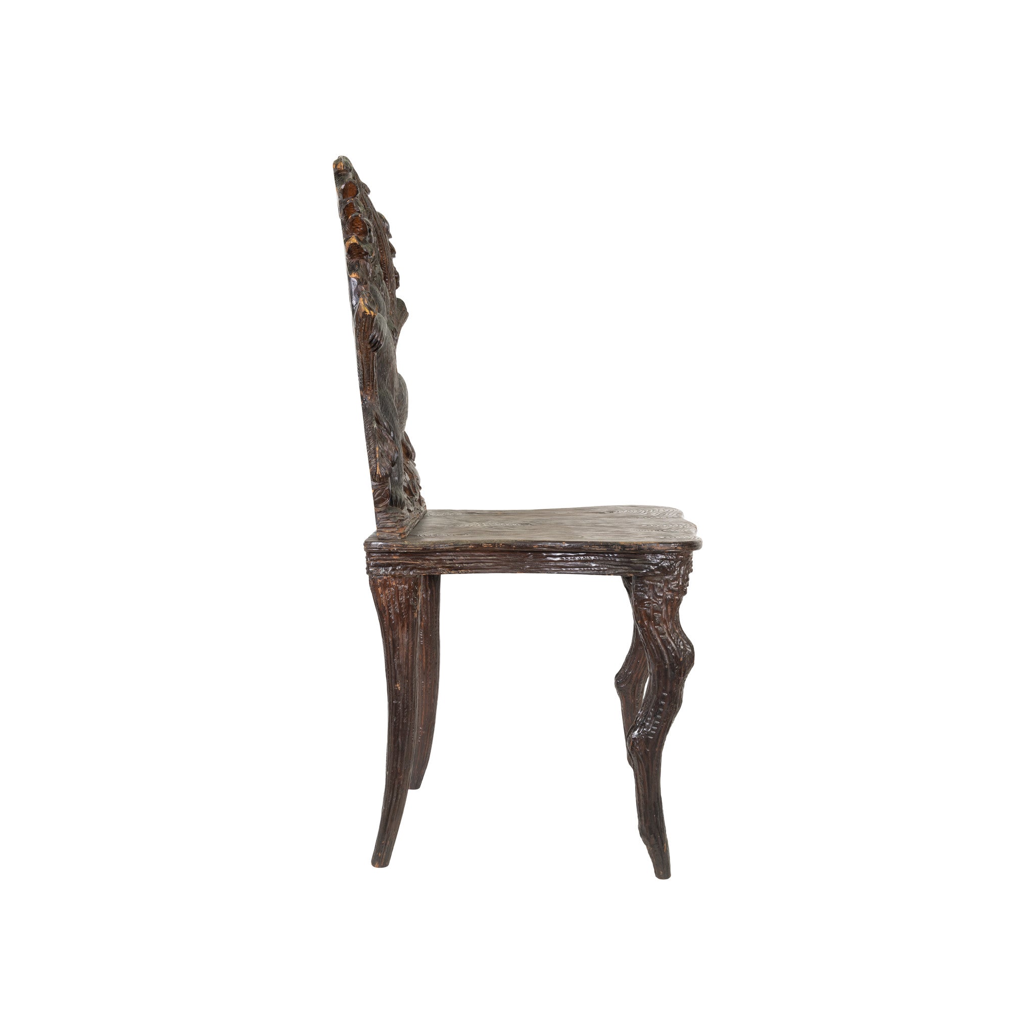 Black Forest Carved Bear Chair