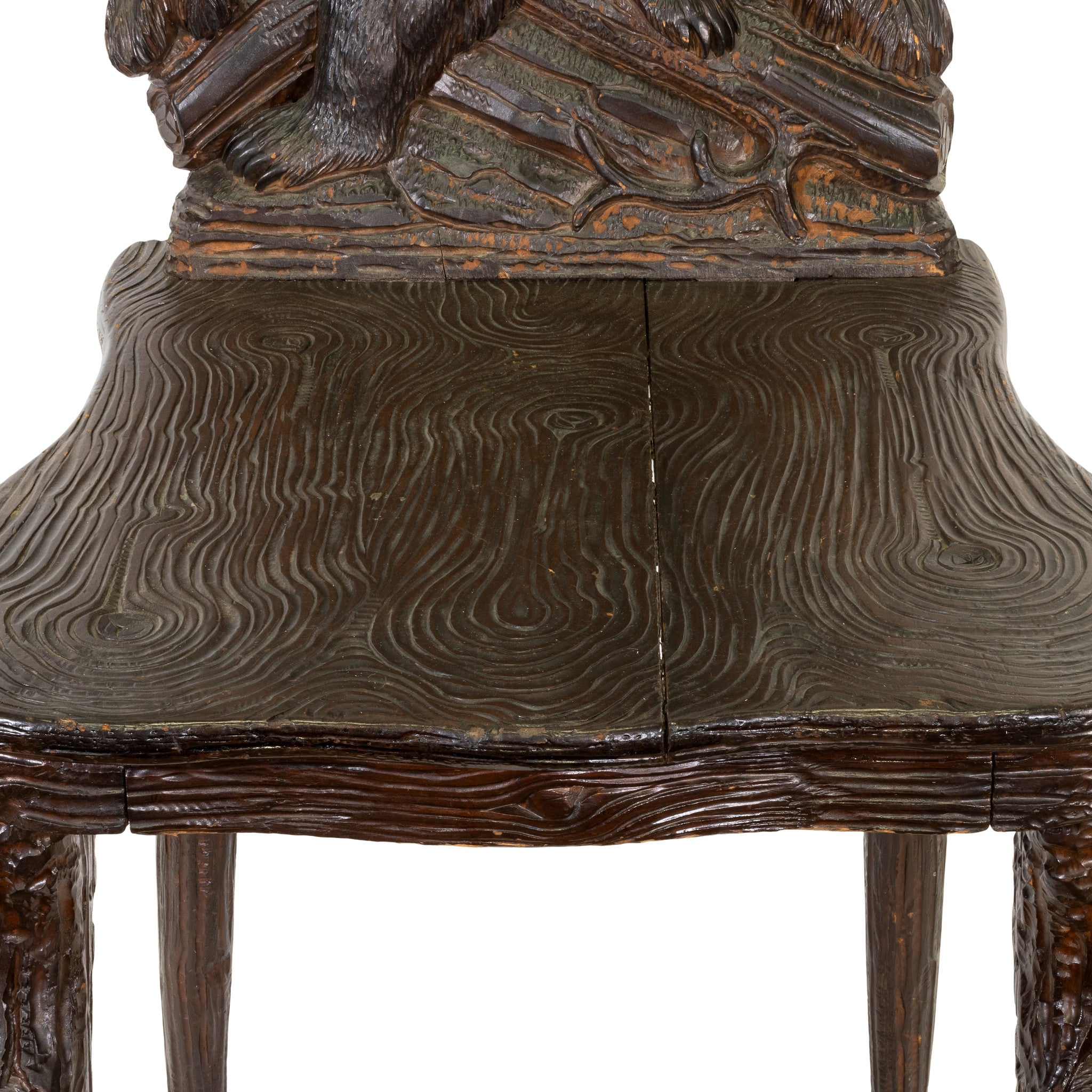 Black Forest Carved Bear Chair