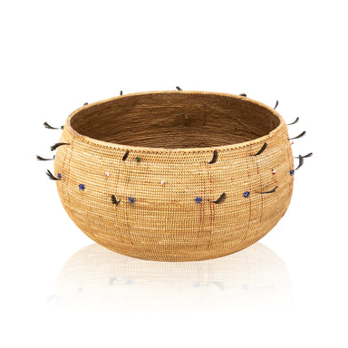 Miwok Basket, Native, Basketry, Vertical