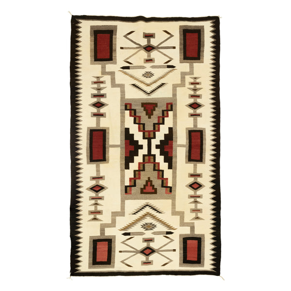 Navajo Storm, Native, Weaving, Floor Rug