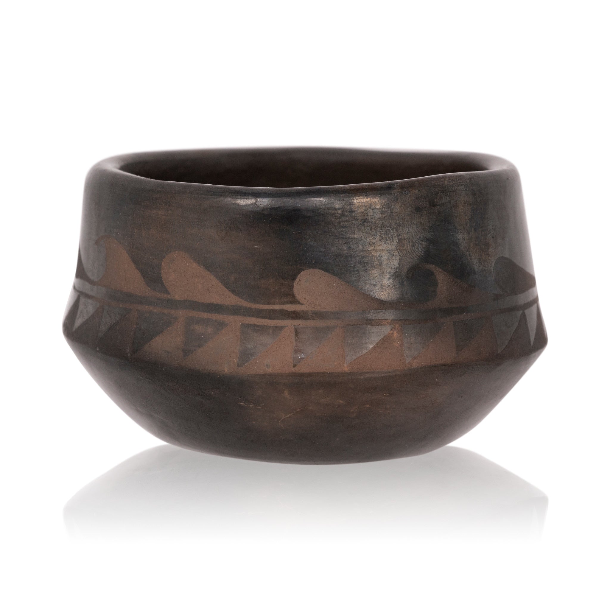 Angelita Coriz Black Ware Jar, Native, Pottery, Historic