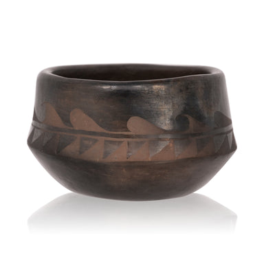 Angelita Coriz Black Ware Jar, Native, Pottery, Historic