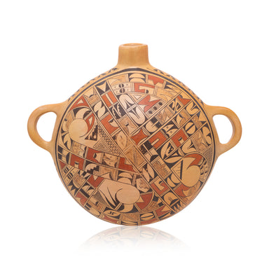 Hopi Canteen by Kewa, Native, Pottery, Historic