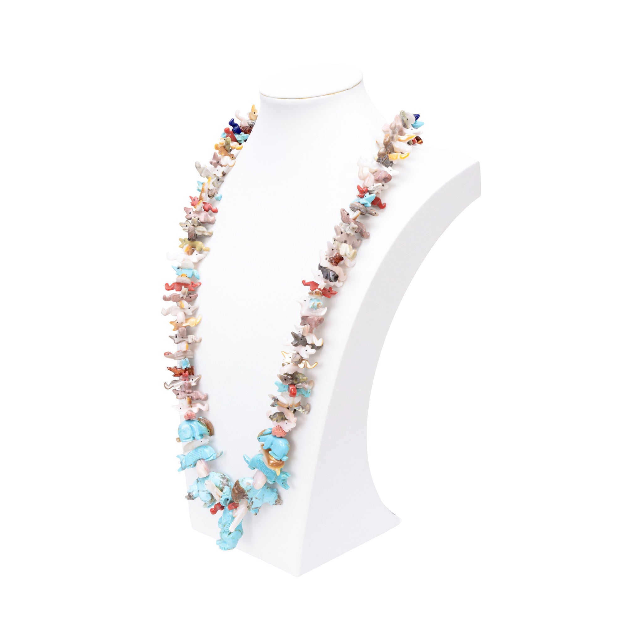 Multi-Stone Fetish Necklace