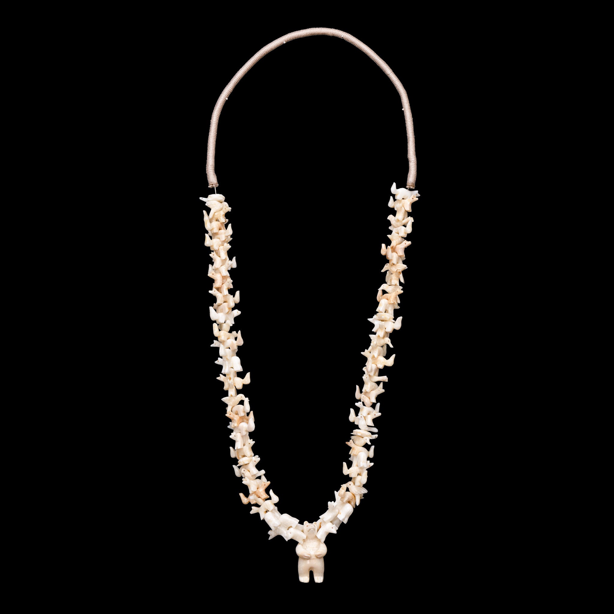 Fossilized Walrus Ivory Necklace, Jewelry, Necklace, Native