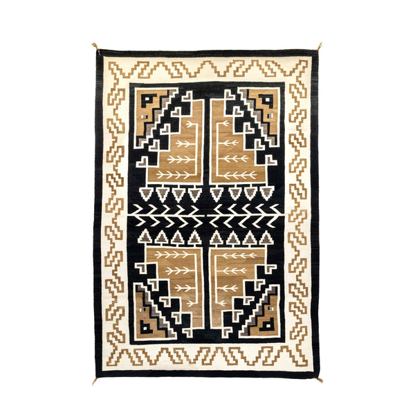 Navajo Two Grey Hills, Native, Weaving, Floor Rug