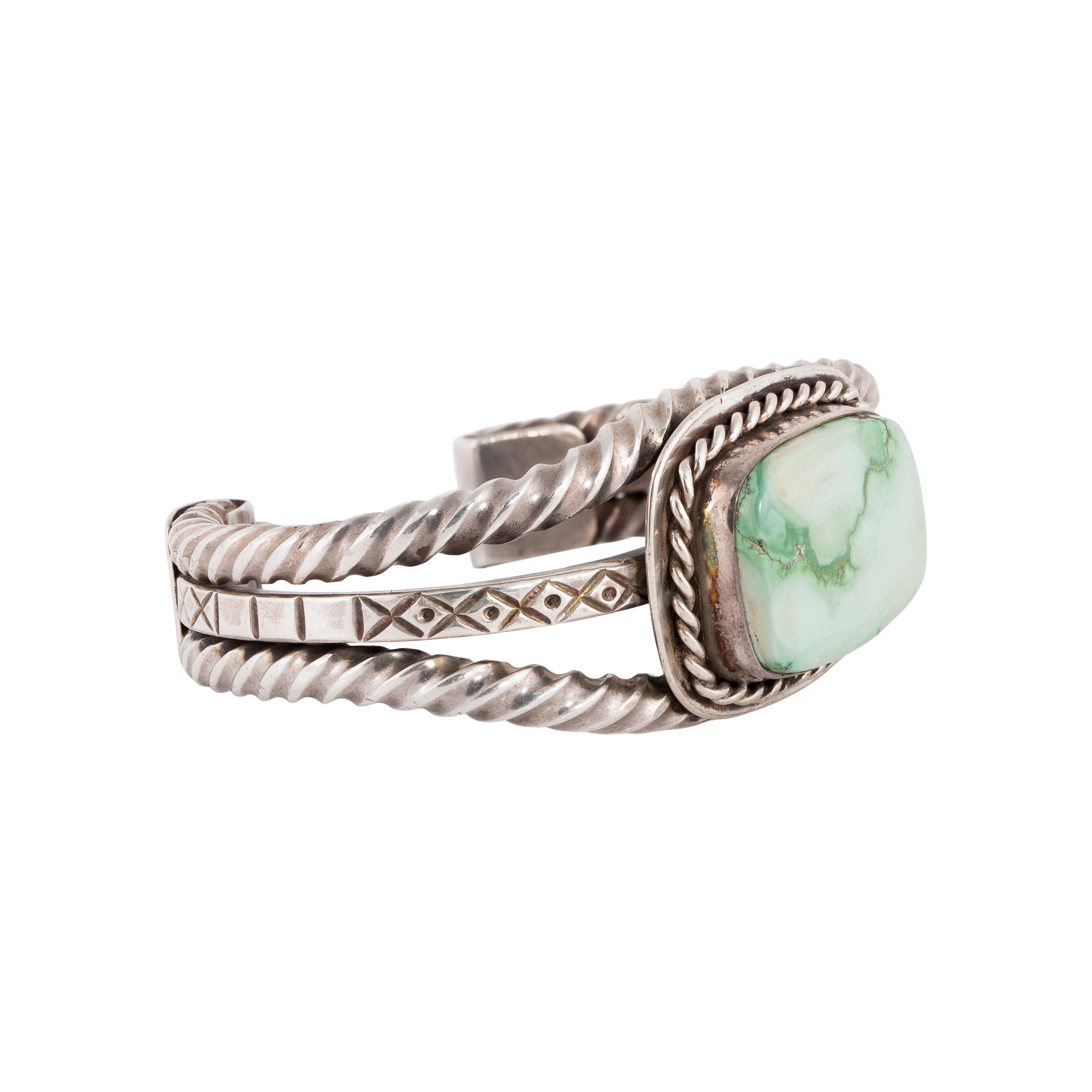 Navajo Carico Lake Green Turquoise Bracelet