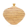 Hupa Bay Lidded Basket, Native, Basketry, Vertical