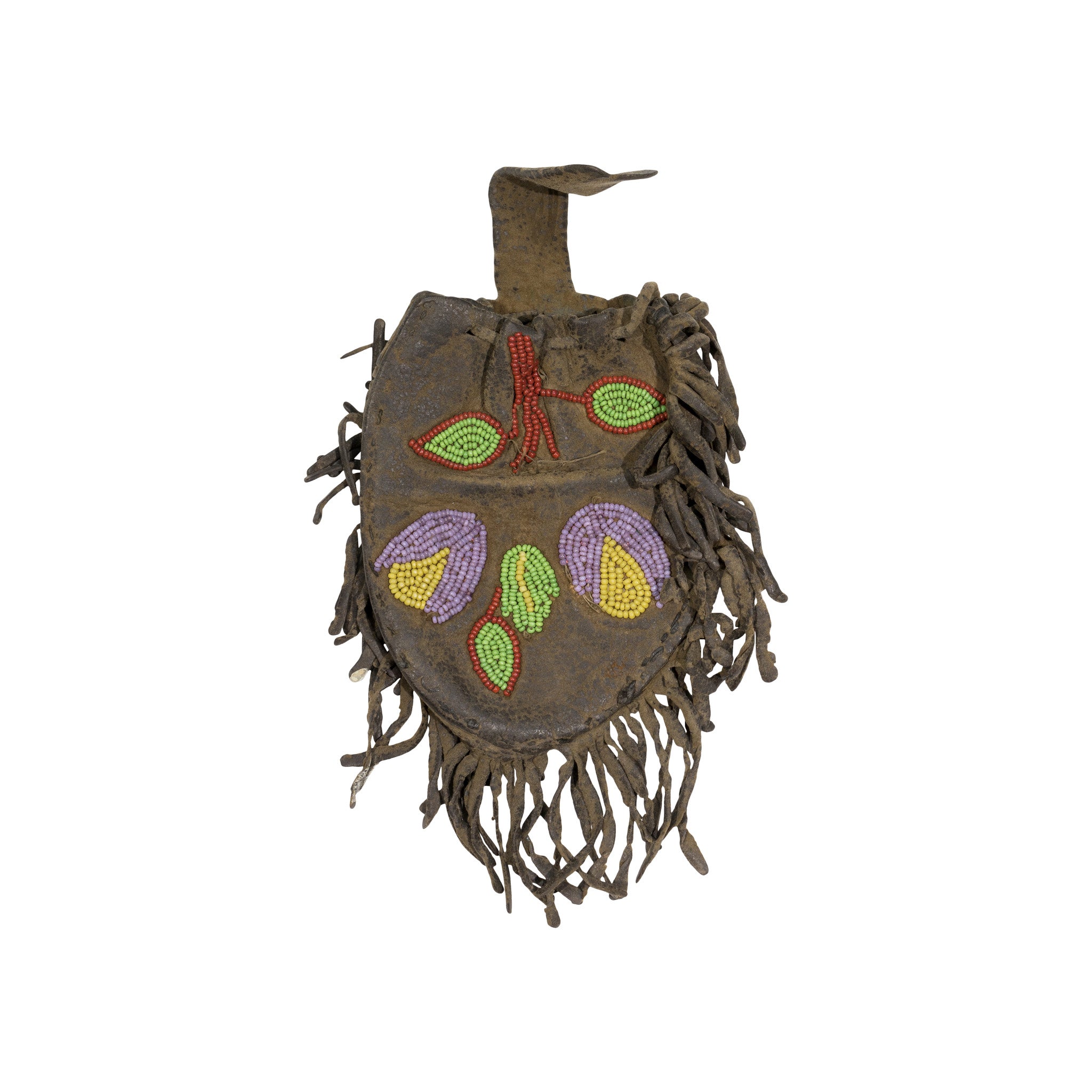 Crow Beaded Pouch, Native, Bag, Pouch