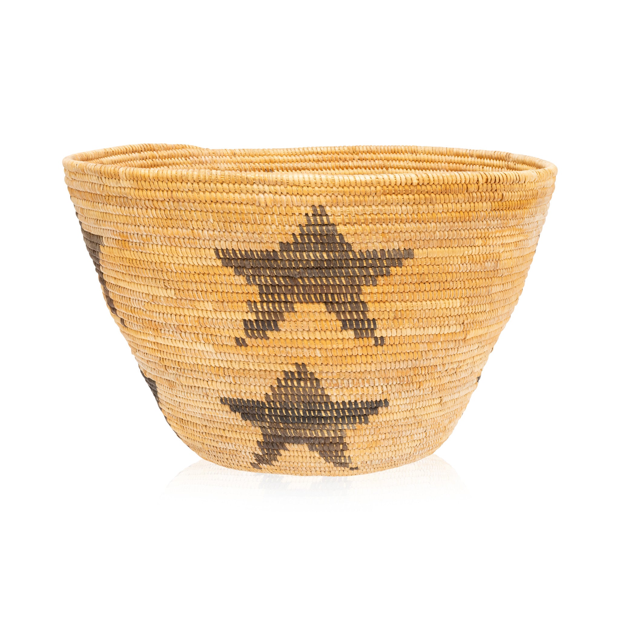 Yokut Basketry Bowl, Native, Basketry, Vertical