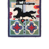 Folk Art Rug with Weather Vanes
