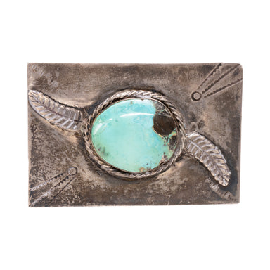 Navajo Carlan Turquoise Belt Buckle, Jewelry, Buckle, Native