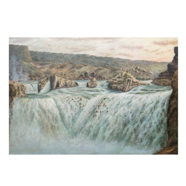 Shoshone Falls, ldaho by George E. Schroeder, Fine Art, Painting, Landscape