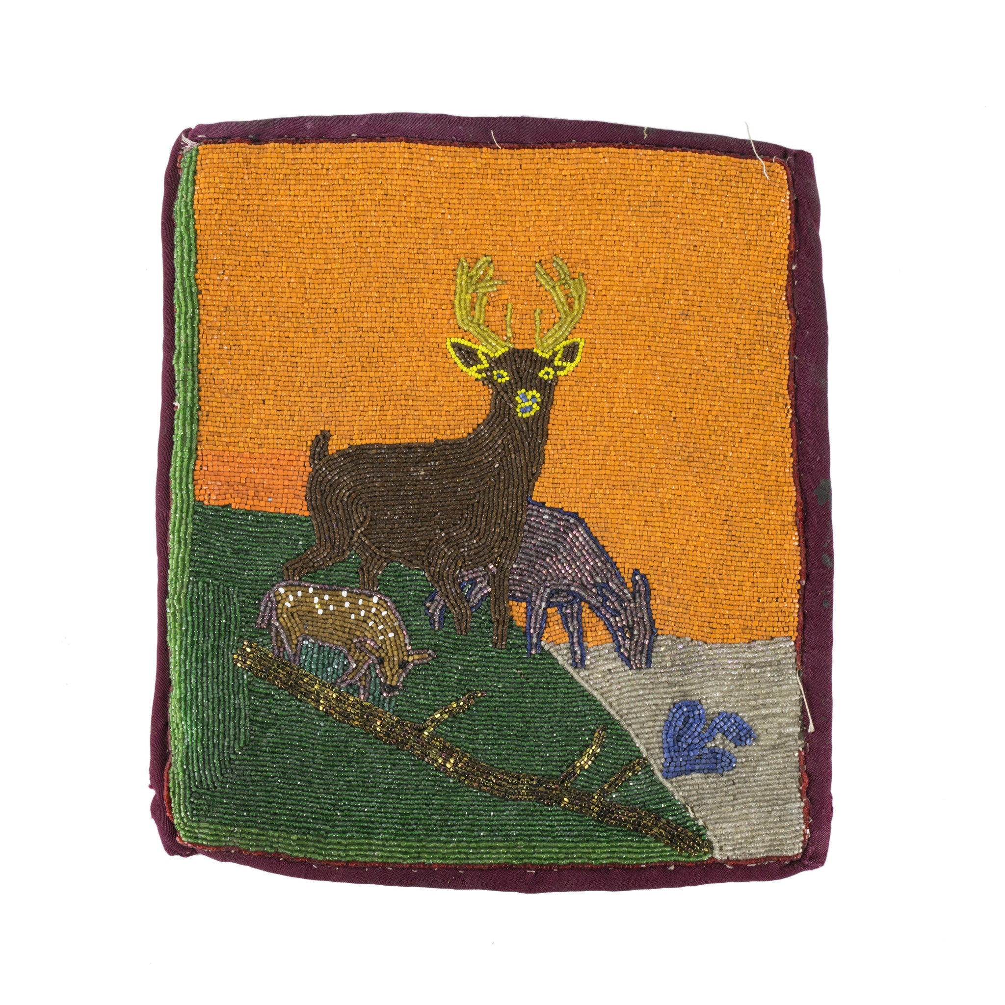 Plateau Flat Bag, Native, Beadwork, Flat Bag