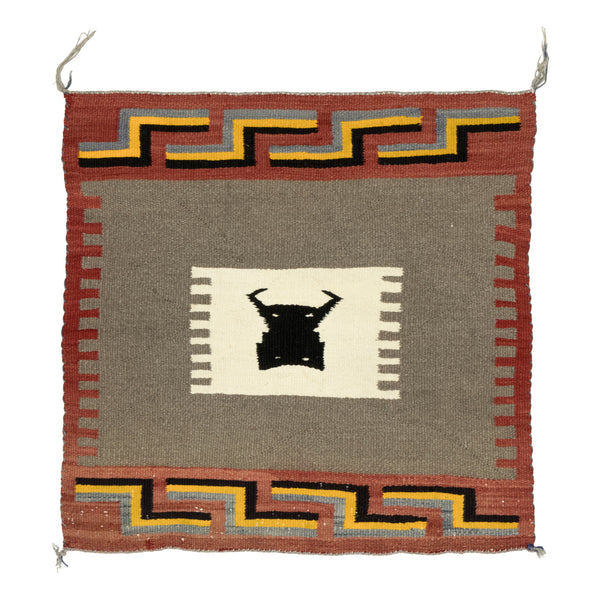 Navajo Crystal Single Saddle Pictorial, Native, Weaving, Single Saddle Blanket